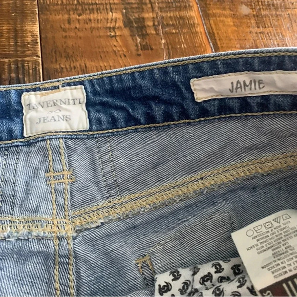 Jimmy Taverniti SO Jamie Women’s Distressed Ripped Stitch Boot Cut Jeans- 29 - Picture 6 of 12